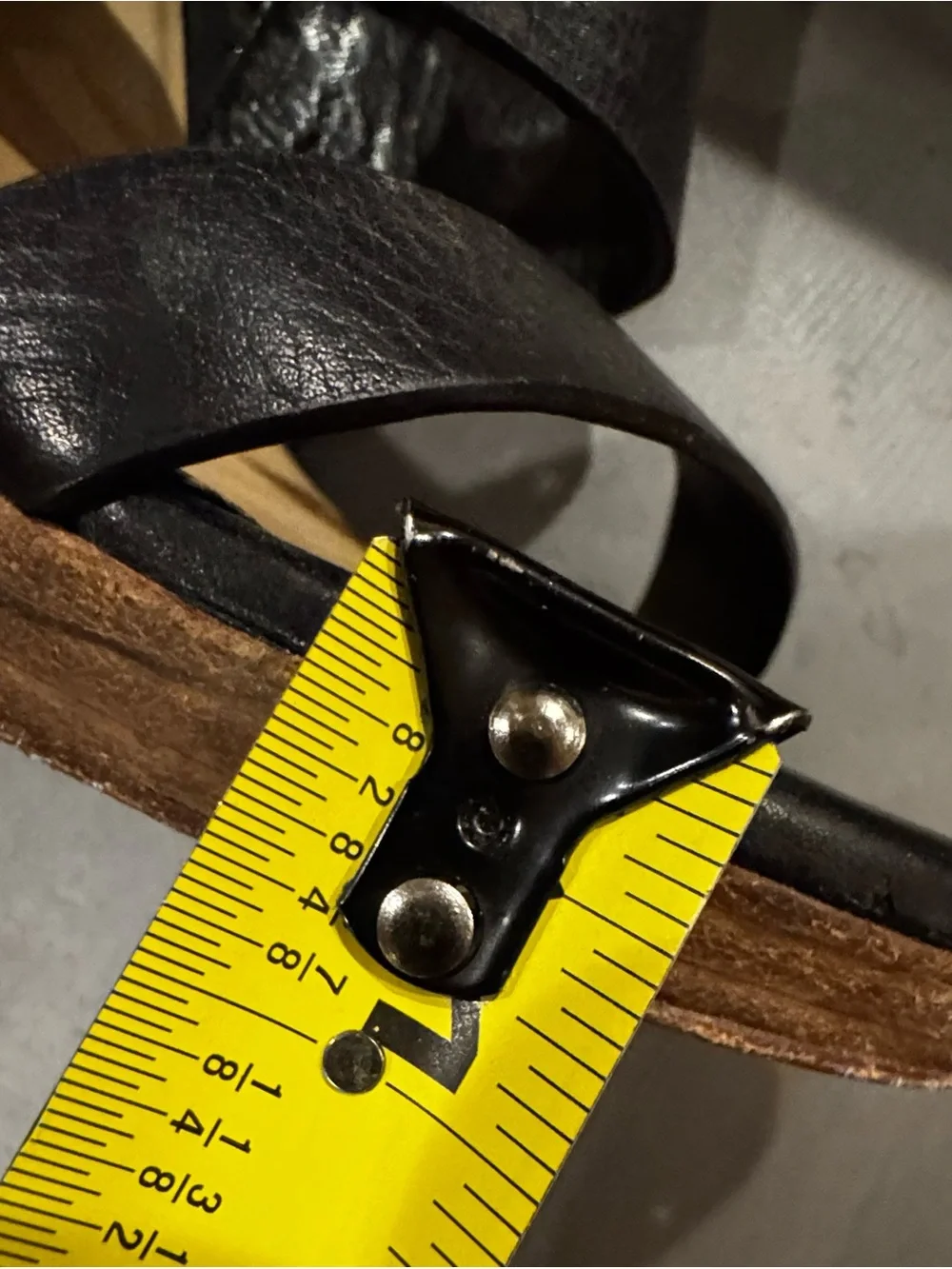 Cole Haan Black Leather Strappy Wedge Sandals Women’s Approx Size 5